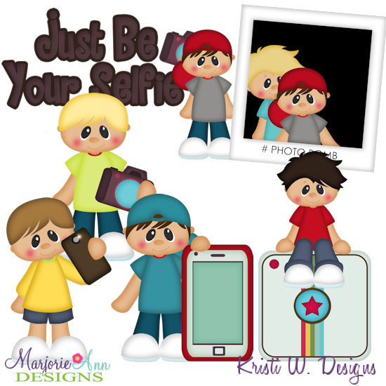 Just Be Your Selfie SVG Cutting Files + Clipart - Click Image to Close